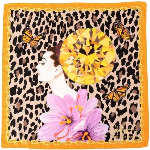 Leoparden Seidentuch Pop Art - Dee Ocleppo - Modalova