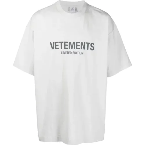 Unisex Kleidung T-Shirts Polos Weiß Ss23 - Vetements - Modalova