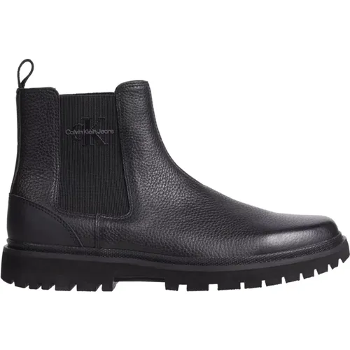 Schwarzer Chelsea Boot für Herren , Herren, Größe: 42 EU - Calvin Klein Jeans - Modalova