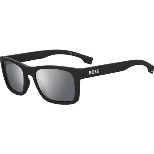 Silver Sunglasses , male, Sizes: 55 MM - Hugo Boss - Modalova