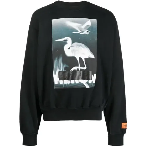 Sweatshirt - Regular Fit - Cold Weather - 100% Cotton , male, Sizes: S - Heron Preston - Modalova