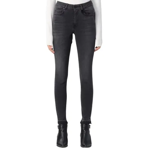 Skinny Five-Pocket Jeans mit Charms , Damen, Größe: W30 - Gaëlle Paris - Modalova