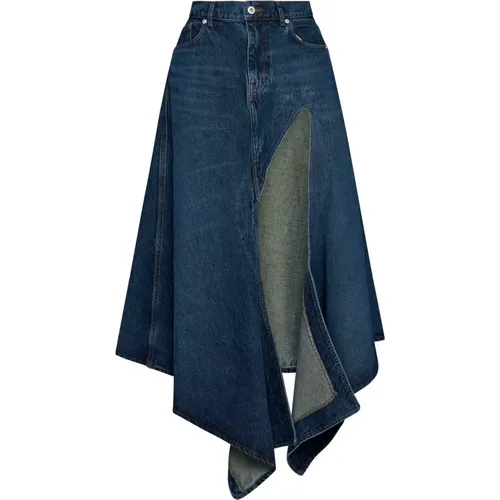 Cut Out Denim Skirt , female, Sizes: S - Y/Project - Modalova