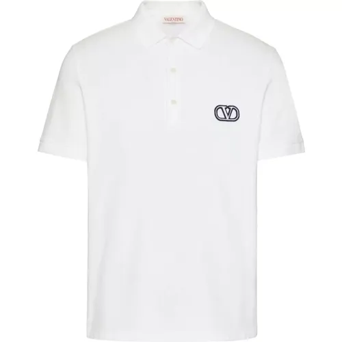Vlogo Signature Polo Shirt , male, Sizes: S, XL, M, L - Valentino - Modalova