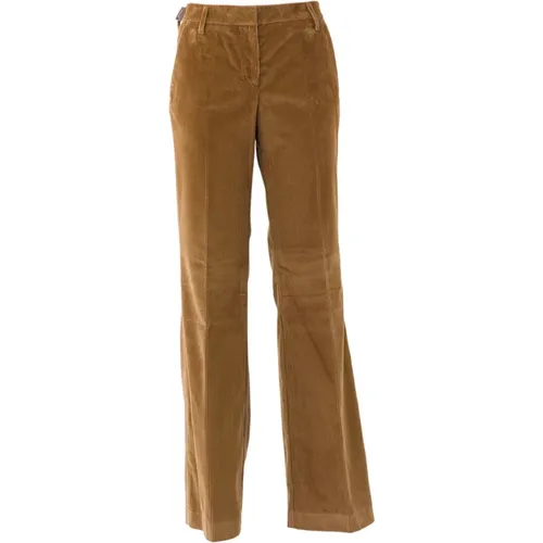 Corduroy Straight Leg Trousers , female, Sizes: L - Jacob Cohën - Modalova