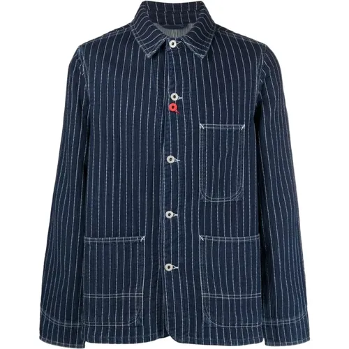 Contrast Stitch Denim Jacket , male, Sizes: XL - Kenzo - Modalova