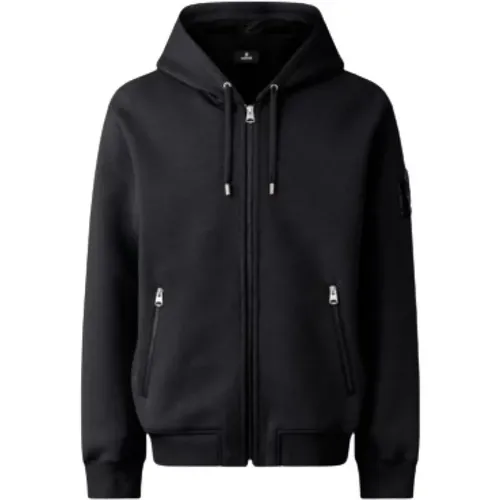 Unisex Zip-Up Hoodie with Adjustable Drawstring , male, Sizes: XL - Mackage - Modalova