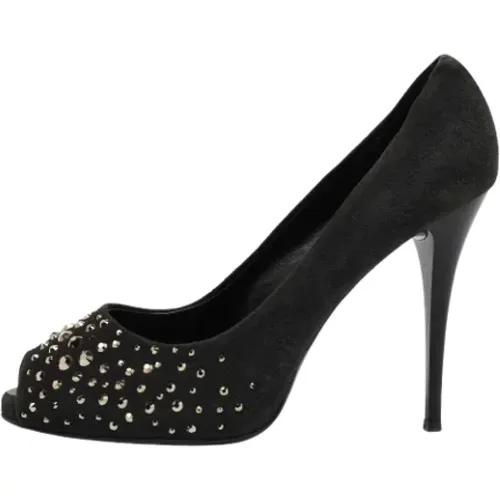 Pre-owned Suede heels , female, Sizes: 5 1/2 UK - Giuseppe Zanotti Pre-owned - Modalova