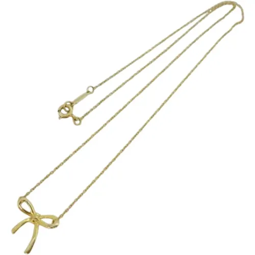 Pre-owned Gold necklaces , female, Sizes: ONE SIZE - Tiffany & Co. Pre-owned - Modalova