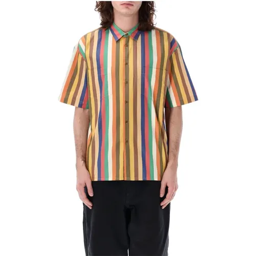 Mens Clothing Shirts Stripe Multi Ss24 , male, Sizes: S, L, M, XL - YMC You Must Create - Modalova