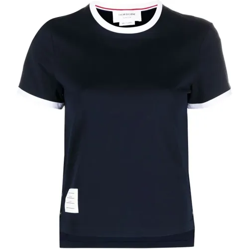 Blaue T-Shirts und Polos mit Signatur 4-Bar - Thom Browne - Modalova