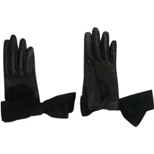 Pre-owned Leather gloves , female, Sizes: ONE SIZE - Louis Vuitton Vintage - Modalova