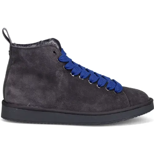 Grey Laced Shoes - Casual Style , male, Sizes: 6 UK - Panchic - Modalova