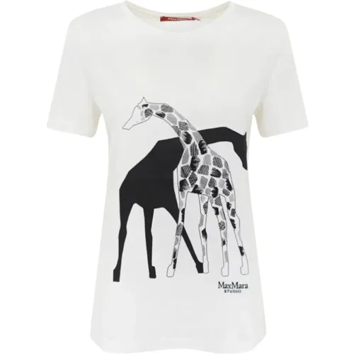 Rita T-Shirt , female, Sizes: L, XS, S - Max Mara - Modalova