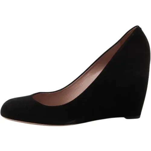 Pre-owned Suede heels , female, Sizes: 7 UK - Gucci Vintage - Modalova