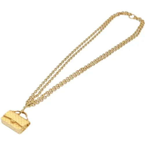 Pre-owned Metal necklaces , female, Sizes: ONE SIZE - Chanel Vintage - Modalova