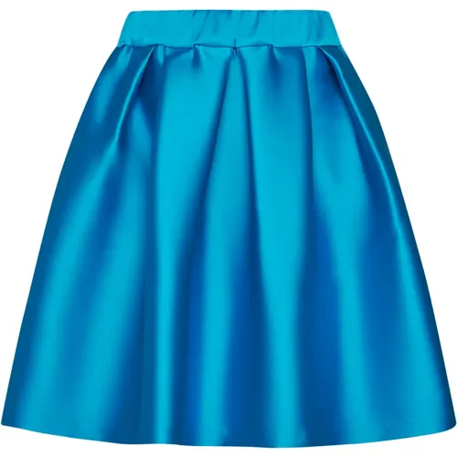 Turquoise -Green Scuba Jersey Skirt , female, Sizes: L, M - P.a.r.o.s.h. - Modalova