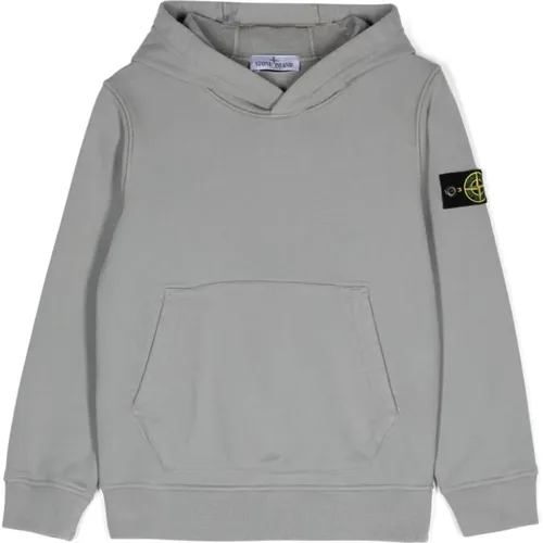 Kinder Grauer Hoodie Pullover - Stone Island - Modalova