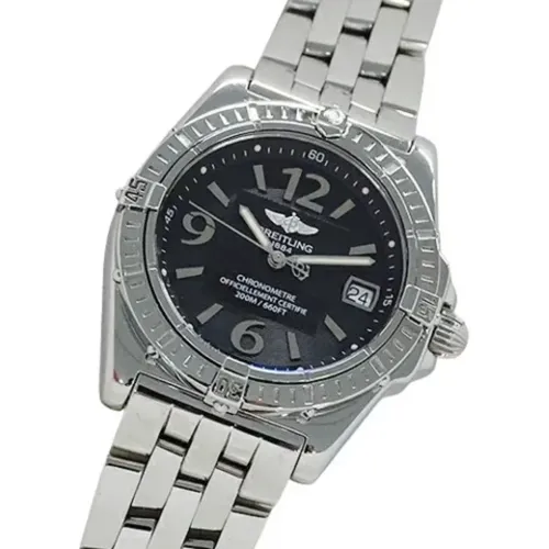 Pre-owned Stainless Steel watches , female, Sizes: ONE SIZE - Breitling Pre-owned - Modalova