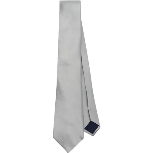 Grey Silk Ties Collection , male, Sizes: ONE SIZE - Corneliani - Modalova