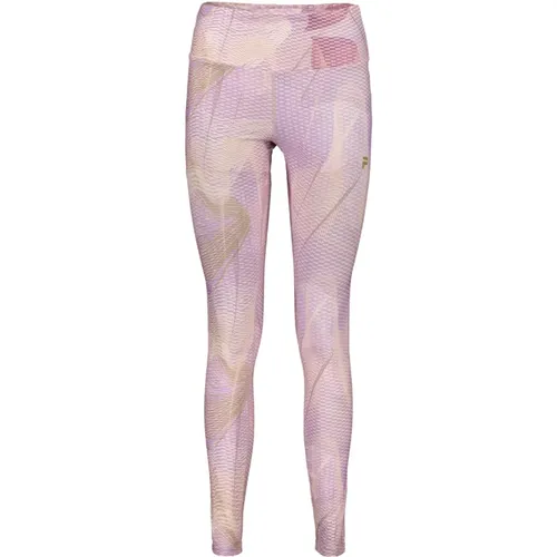 Leggings with Reflective Logo Print , female, Sizes: M, XS, S - Fila - Modalova