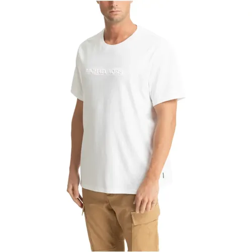 Einfaches Logo T-Shirt , Herren, Größe: L - Michael Kors - Modalova