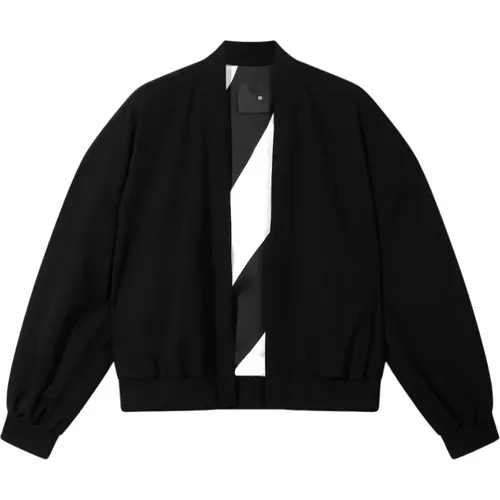 Wendbare Bomber Blazer Schwarz , Damen, Größe: XS - 10Days - Modalova