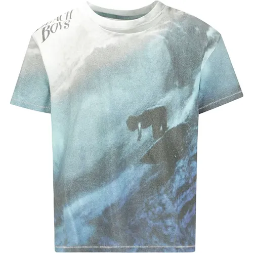Ripped Collar Beach Boys T-Shirt , male, Sizes: M - ERL - Modalova