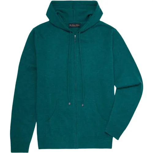 Wolle und Kaschmir Hoodie , Herren, Größe: M - Brooks Brothers - Modalova