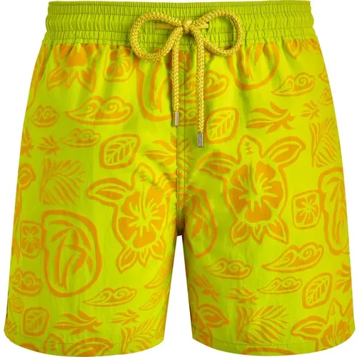 Tahiti Turtles Badeshorts für Herren , Herren, Größe: XL - Vilebrequin - Modalova