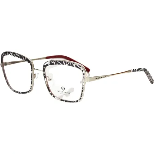 Zebra Muster Quadratische Brille - Frankie Morello - Modalova