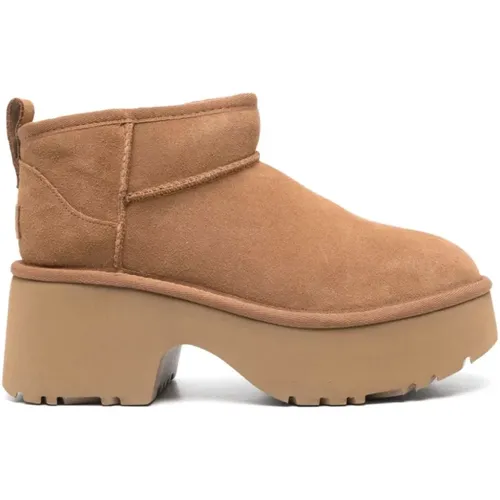 Wildlederstiefel mit Nahtdetails , Damen, Größe: 36 EU - Ugg - Modalova