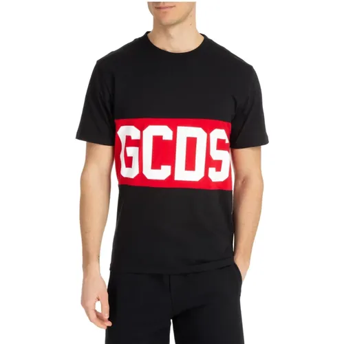 Logo Patterned T-shirt , male, Sizes: L - Gcds - Modalova