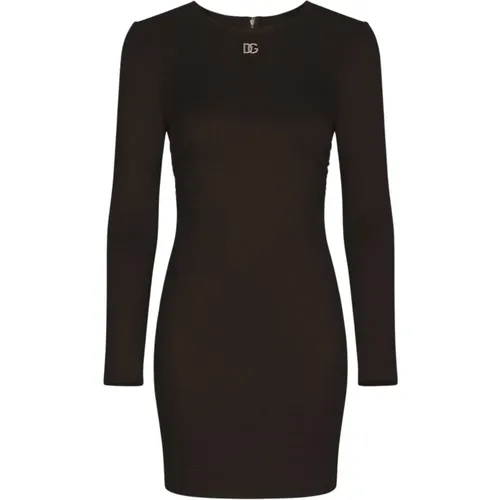 Short Day Dress , female, Sizes: 2XS, XS - Dolce & Gabbana - Modalova