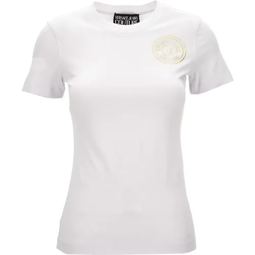 Modische T-Shirts und Polos , Damen, Größe: XL - Versace Jeans Couture - Modalova