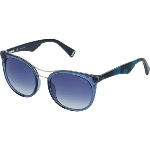 Blaue Verlaufssonnenbrille , Damen, Größe: 52 MM - Police - Modalova