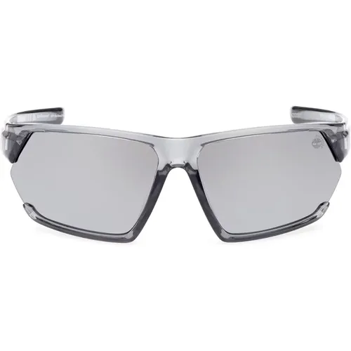 Polarized Irregular Sunglasses Grey Mirrored , unisex, Sizes: 69 MM - Timberland - Modalova