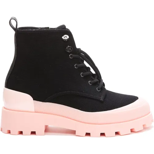 Payton Cotton Canvas Combat Boots , female, Sizes: 5 UK, 6 UK, 2 1/2 UK - Michael Kors - Modalova