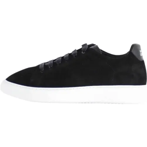 Leather Sneakers with Lace Closure , male, Sizes: 11 UK, 7 UK - National Standard - Modalova