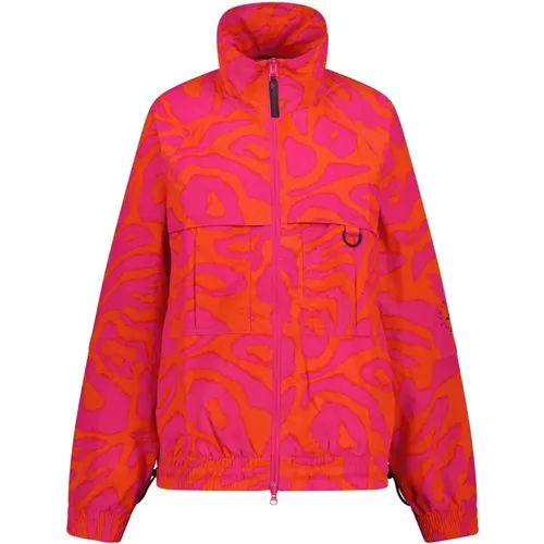 Active Wear Jacke im Animal-Print - adidas by stella mccartney - Modalova