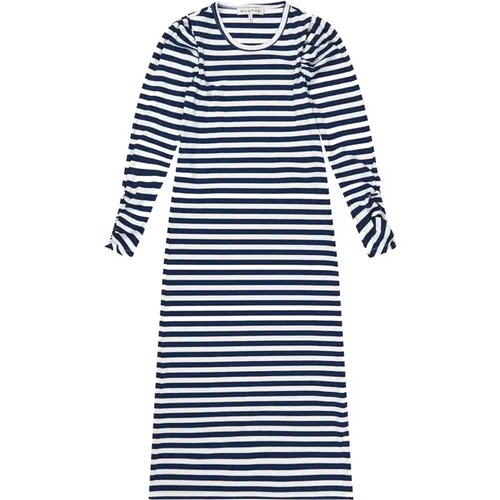 Striped Dress with Long Sleeves , female, Sizes: S, XL, 2XS, M, XS - Munthe - Modalova