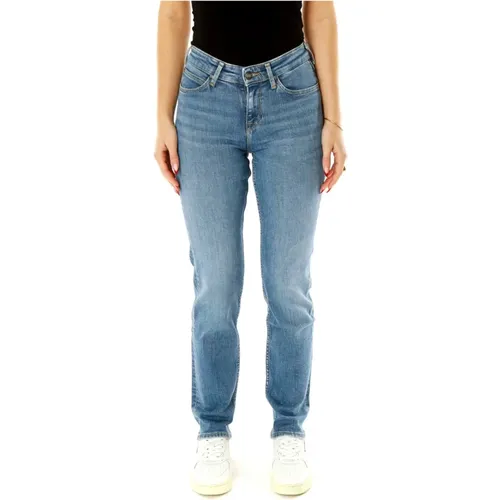 Klassische Straight Fit Jeans , Damen, Größe: W26 L33 - Lee - Modalova