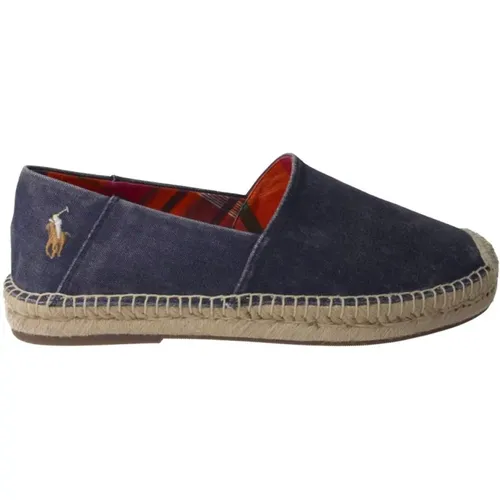 Blaue Gewaschene Leinwand Espadrilles - Ralph Lauren - Modalova