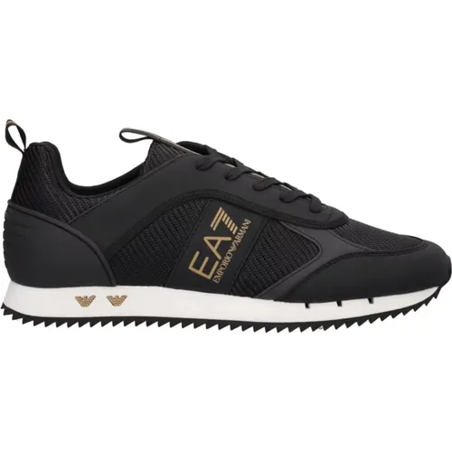 X8X185 Lifestyle Sneakers Gold White , male, Sizes: 9 1/3 UK, 6 2/3 UK, 10 UK, 8 2/3 UK, 12 2/3 UK, 5 1/3 UK - Emporio Armani EA7 - Modalova