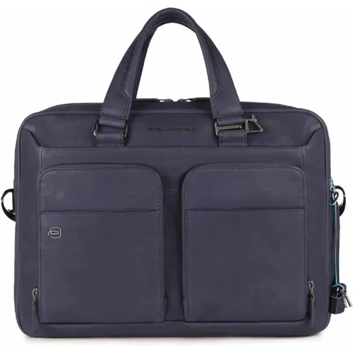 Clear Leather Handbag for On-the-Go , unisex, Sizes: ONE SIZE - Piquadro - Modalova