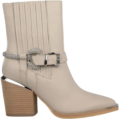 Pointed Toe Leather Ankle Boots , female, Sizes: 7 UK, 6 UK, 5 UK - Alma en Pena - Modalova