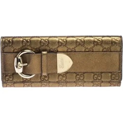 Pre-owned Leather wallets , female, Sizes: ONE SIZE - Gucci Vintage - Modalova