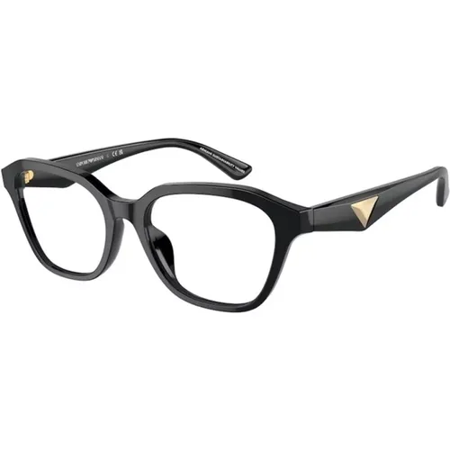 Schwarzer Rahmen Stilvolle Brille - Emporio Armani - Modalova