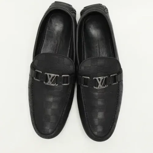 Pre-owned Leather flats , male, Sizes: 9 UK - Louis Vuitton Vintage - Modalova