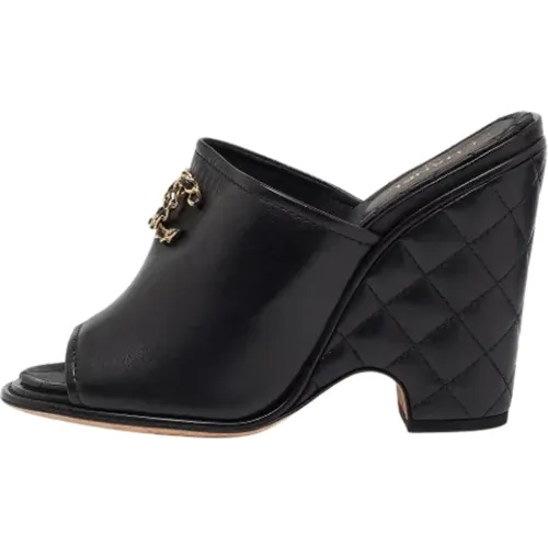 Pre-owned Leather sandals , female, Sizes: 7 UK - Chanel Vintage - Modalova